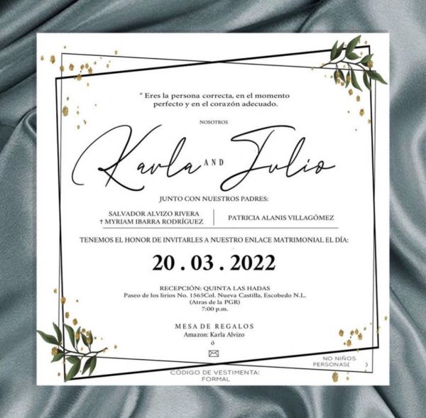 Invitación Digital con Fondo